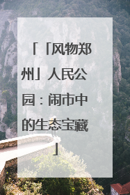 「风物郑州」人民公园：闹市中的生态宝藏