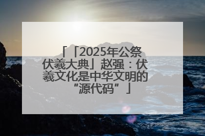 「2025年公祭伏羲大典」赵强：伏羲文化是中华文明的“源代码”