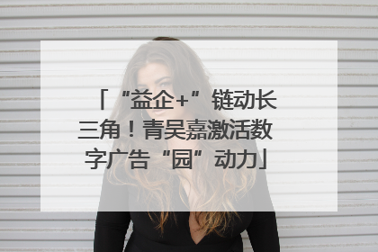 “益企+”链动长三角！青吴嘉激活数字广告“园”动力
