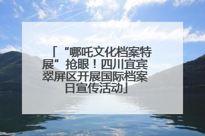 “哪吒文化档案特展”抢眼！四川宜宾翠屏区开展国际档案日宣传活动