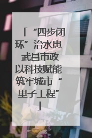 “四步闭环”治水患 武昌市政以科技赋能筑牢城市“里子工程”