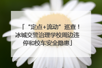 “定点+流动”巡查！冰城交警治理学校周边违停和校车安全隐患