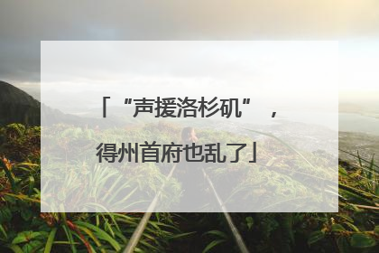“声援洛杉矶”，得州首府也乱了