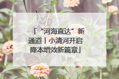“河海直达”新通道丨小清河开启降本增效新篇章