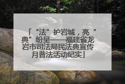 “法”护岩城，亮“典”纷呈——福建省龙岩市司法局民法典宣传月普法活动纪实