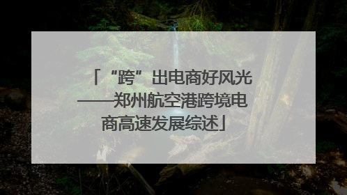 “跨”出电商好风光——郑州航空港跨境电商高速发展综述