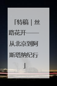 特稿｜丝路花开——从北京到阿斯塔纳纪行