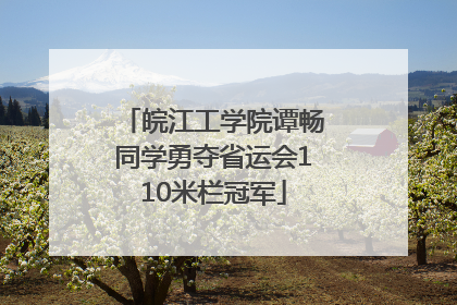 皖江工学院谭畅同学勇夺省运会110米栏冠军