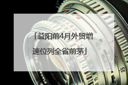 益阳前4月外贸增速位列全省前茅