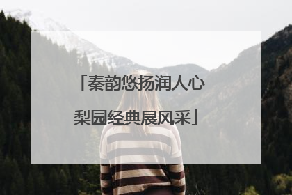 秦韵悠扬润人心 梨园经典展风采