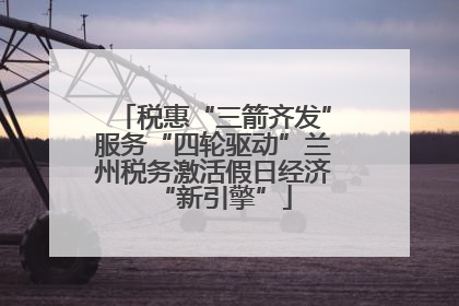 税惠“三箭齐发”服务“四轮驱动”兰州税务激活假日经济“新引擎”
