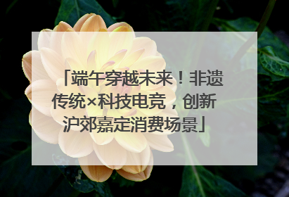端午穿越未来！非遗传统×科技电竞，创新沪郊嘉定消费场景