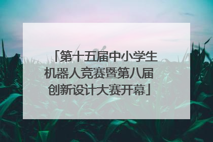 第十五届中小学生机器人竞赛暨第八届创新设计大赛开幕