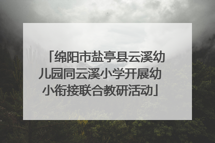 绵阳市盐亭县云溪幼儿园同云溪小学开展幼小衔接联合教研活动
