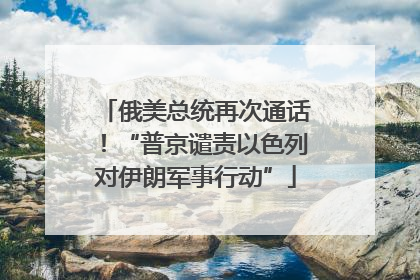 俄美总统再次通话！“普京谴责以色列对伊朗军事行动”