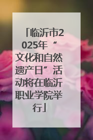 临沂市2025年“文化和自然遗产日”活动将在临沂职业学院举行