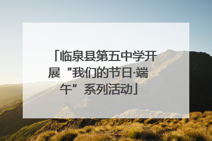 临泉县第五中学开展“我们的节日·端午”系列活动