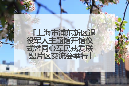 上海市浦东新区退役军人主题馆开馆仪式暨同心军民戎爱联盟片区交流会举行