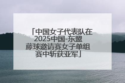 中国女子代表队在2025中国-东盟藤球邀请赛女子单组赛中斩获亚军