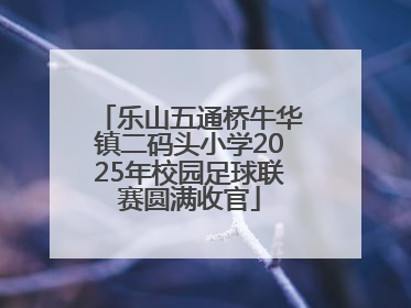 乐山五通桥牛华镇二码头小学2025年校园足球联赛圆满收官