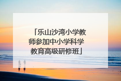 乐山沙湾小学教师参加中小学科学教育高级研修班