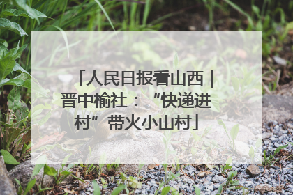 人民日报看山西｜晋中榆社：“快递进村”带火小山村