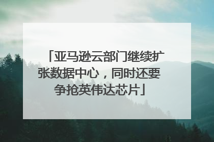 亚马逊云部门继续扩张数据中心，同时还要争抢英伟达芯片