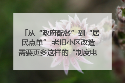 从“政府配餐”到“居民点单” 老旧小区改造需要更多这样的“制度电梯”｜封面评论