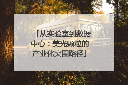 从实验室到数据中心：美光颗粒的产业化突围路径