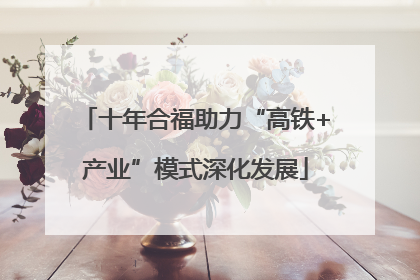 十年合福助力“高铁+产业”模式深化发展