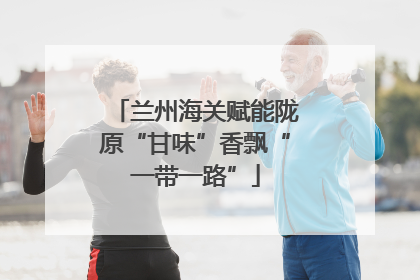 兰州海关赋能陇原“甘味”香飘“一带一路”
