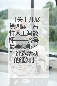 关于开展第四届“冯特人工智能杯——齐鲁最美倾听者”评选活动的通知