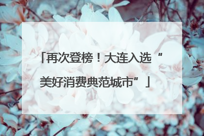再次登榜！大连入选“美好消费典范城市”