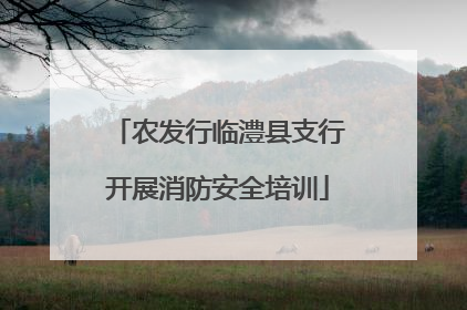 农发行临澧县支行开展消防安全培训