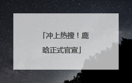 冲上热搜！鹿晗正式官宣