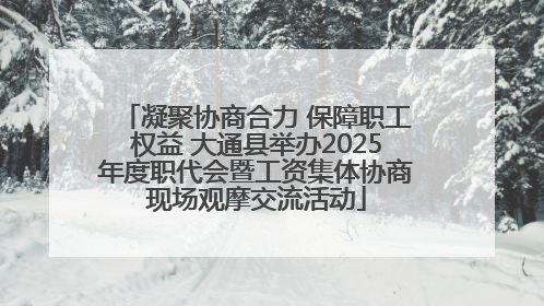 凝聚协商合力 保障职工权益 大通县举办2025年度职代会暨工资集体协商现场观摩交流活动