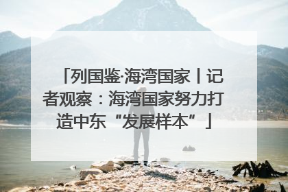 列国鉴·海湾国家丨记者观察：海湾国家努力打造中东“发展样本”