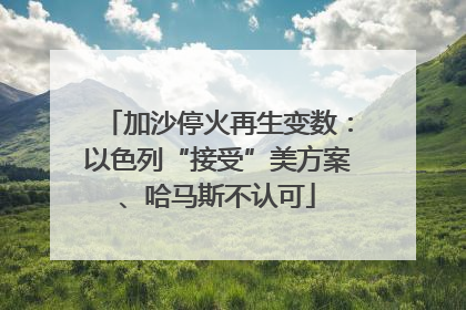 加沙停火再生变数：以色列“接受”美方案、哈马斯不认可