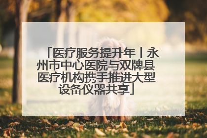 医疗服务提升年丨永州市中心医院与双牌县医疗机构携手推进大型设备仪器共享
