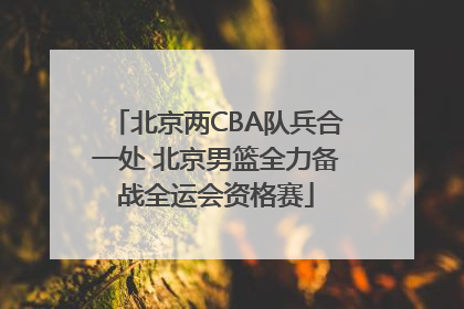 北京两CBA队兵合一处 北京男篮全力备战全运会资格赛