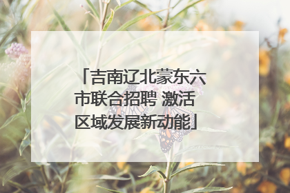 吉南辽北蒙东六市联合招聘 激活区域发展新动能