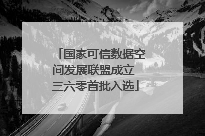 国家可信数据空间发展联盟成立 三六零首批入选