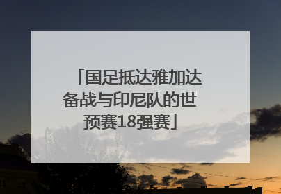 国足抵达雅加达备战与印尼队的世预赛18强赛