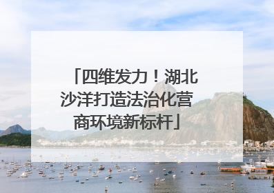 四维发力！湖北沙洋打造法治化营商环境新标杆