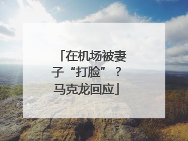 在机场被妻子“打脸”？马克龙回应