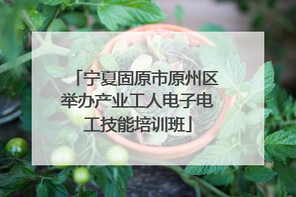 宁夏固原市原州区举办产业工人电子电工技能培训班