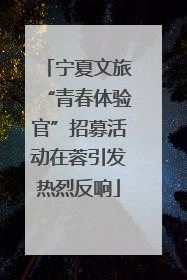 宁夏文旅“青春体验官”招募活动在蓉引发热烈反响
