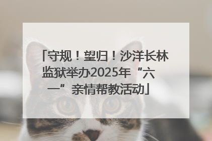 守规！望归！沙洋长林监狱举办2025年“六一”亲情帮教活动