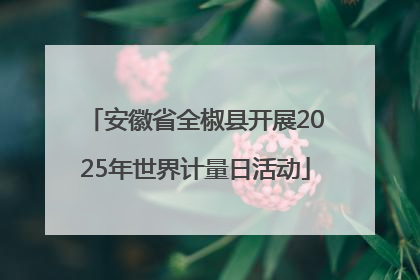 安徽省全椒县开展2025年世界计量日活动