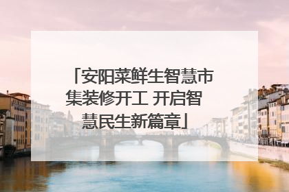 安阳菜鲜生智慧市集装修开工 开启智慧民生新篇章